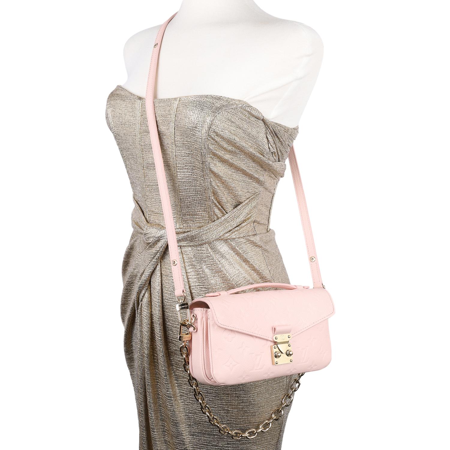 Louis Vuitton Pochette Métis East West Leather Pink 8