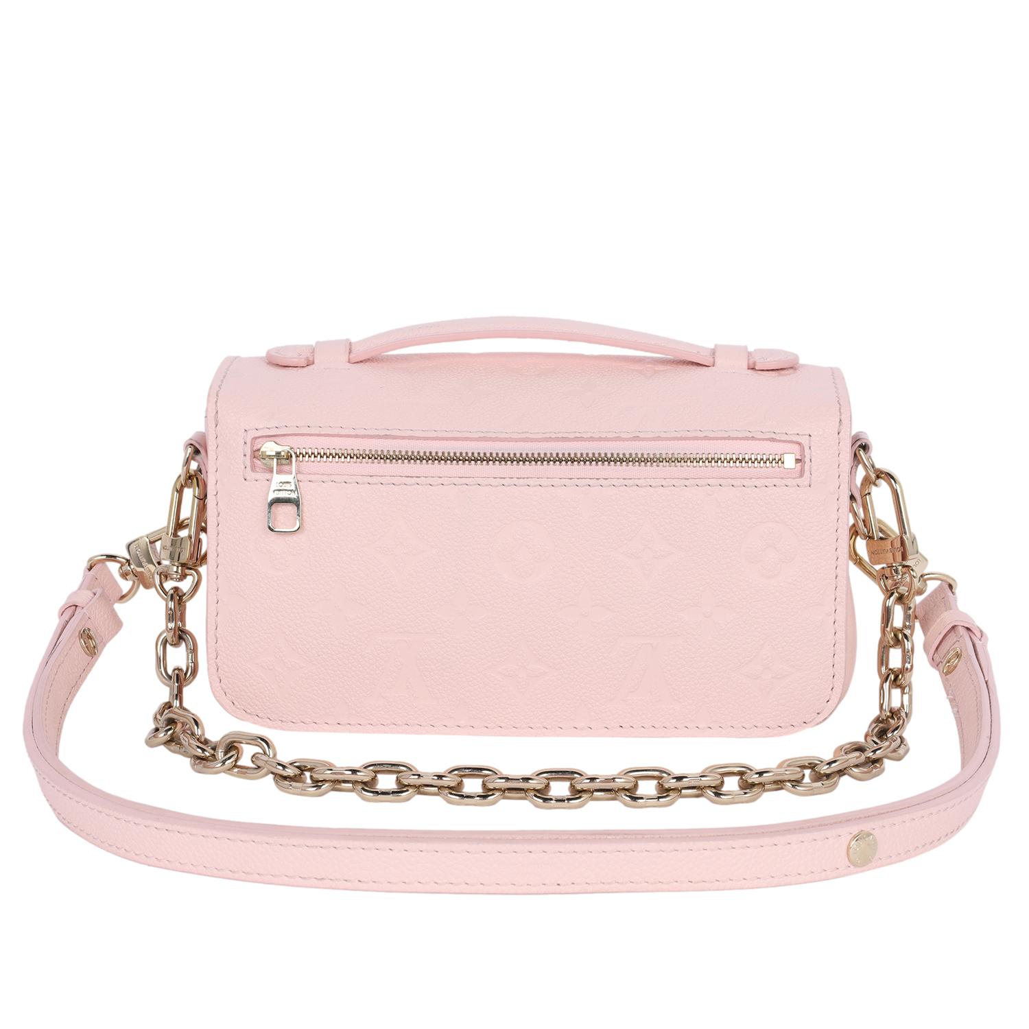 Louis Vuitton Pochette Métis East West Leather Pink 2