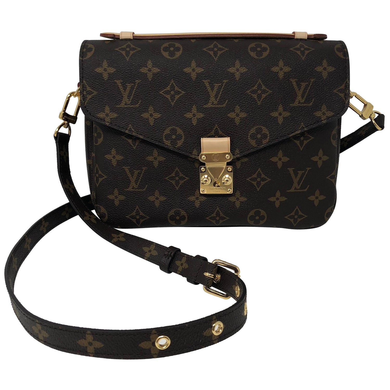 NEW Louis Vuitton Pochette Metis Monogram Canvas Hand Bag with Strap 2022  For Sale at 1stDibs