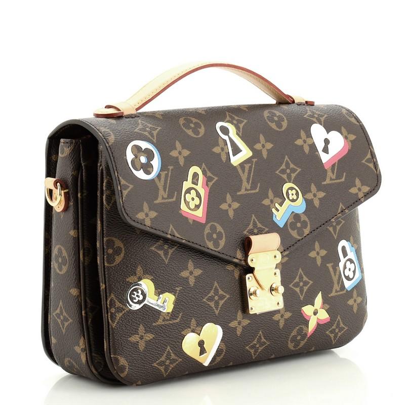 Louis Vuitton Pochette Metis Limited Edition Love Lock Monogram Canvas