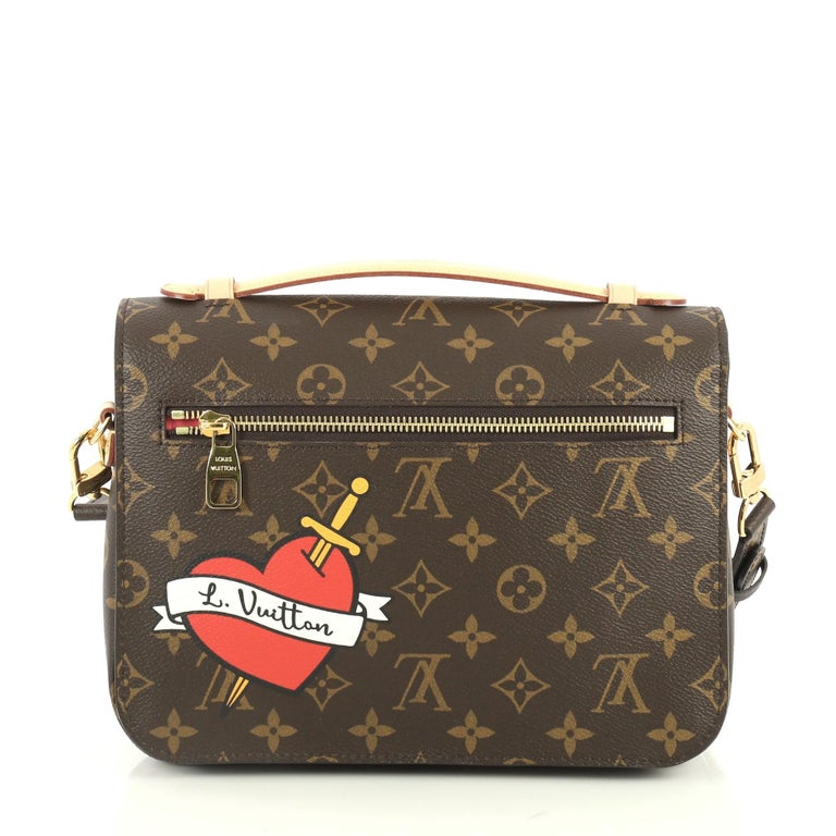 Louis Vuitton Pochette Metis Limited Edition Patches Monogram Canvas For Sale at 1stdibs