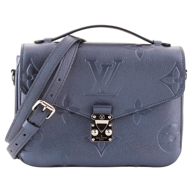 Louis Vuitton Blue Monogram Empriente Leather Pochette Metis Bag Louis  Vuitton