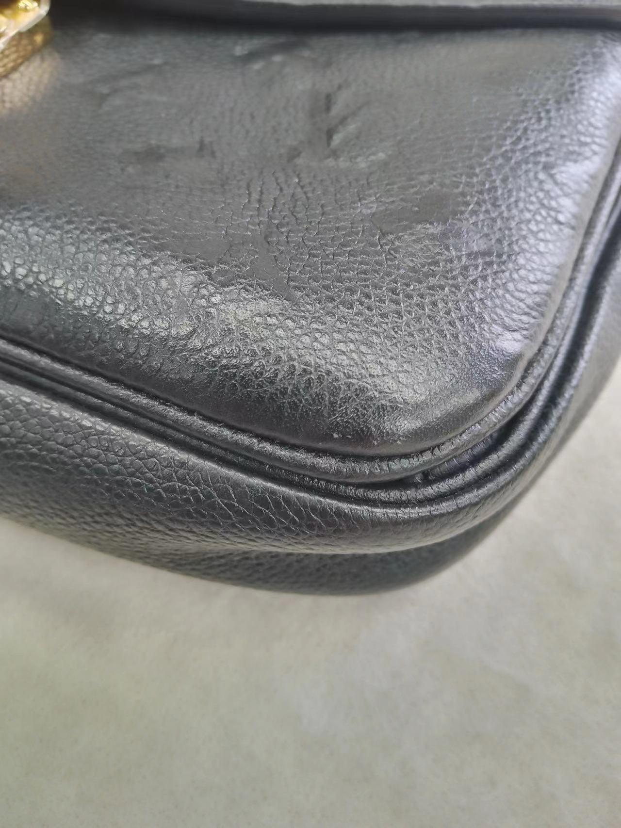 Louis Vuitton Pochette Mètis Monogram Empreinte Leather Black 10