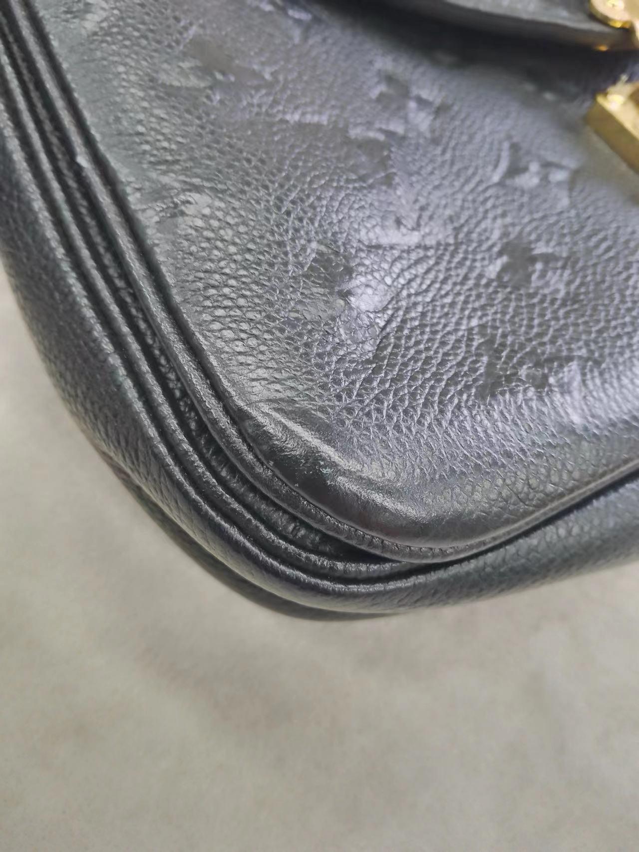 Louis Vuitton Pochette Mètis Monogram Empreinte Leather Black 11