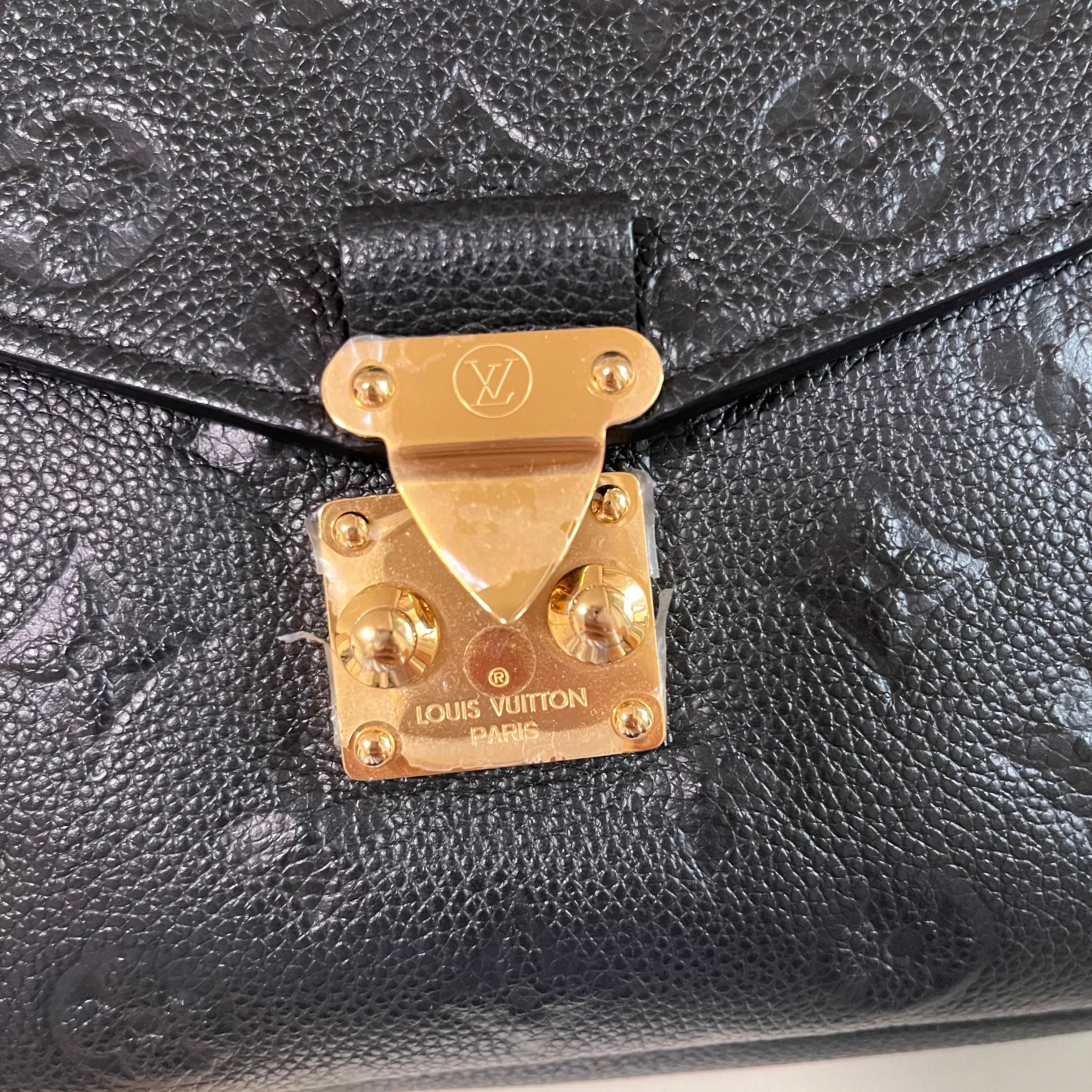 Louis Vuitton Pochette Métis Monogram Empreinte Leather Black 11