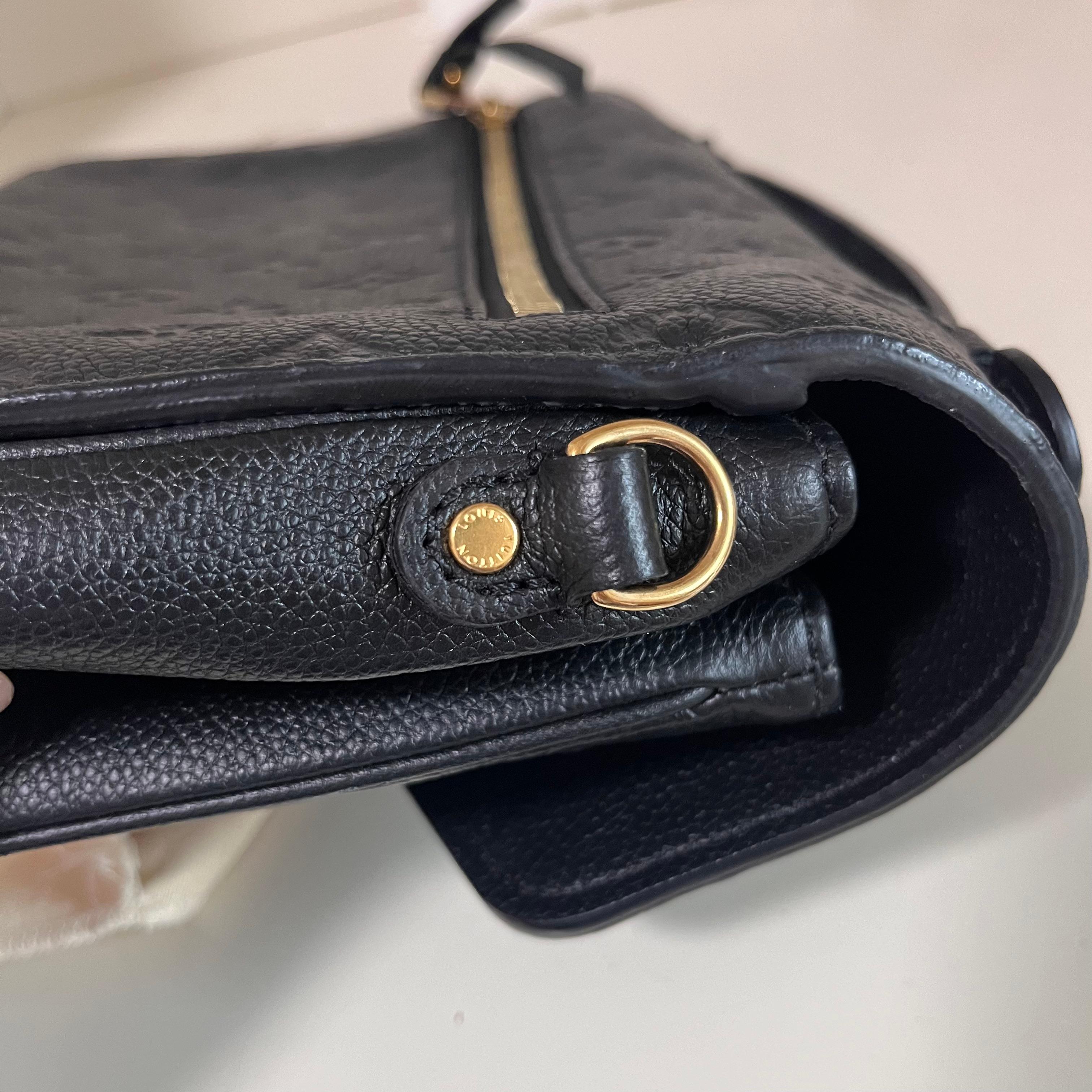 Louis Vuitton Pochette Métis Monogram Empreinte Leather Black 12