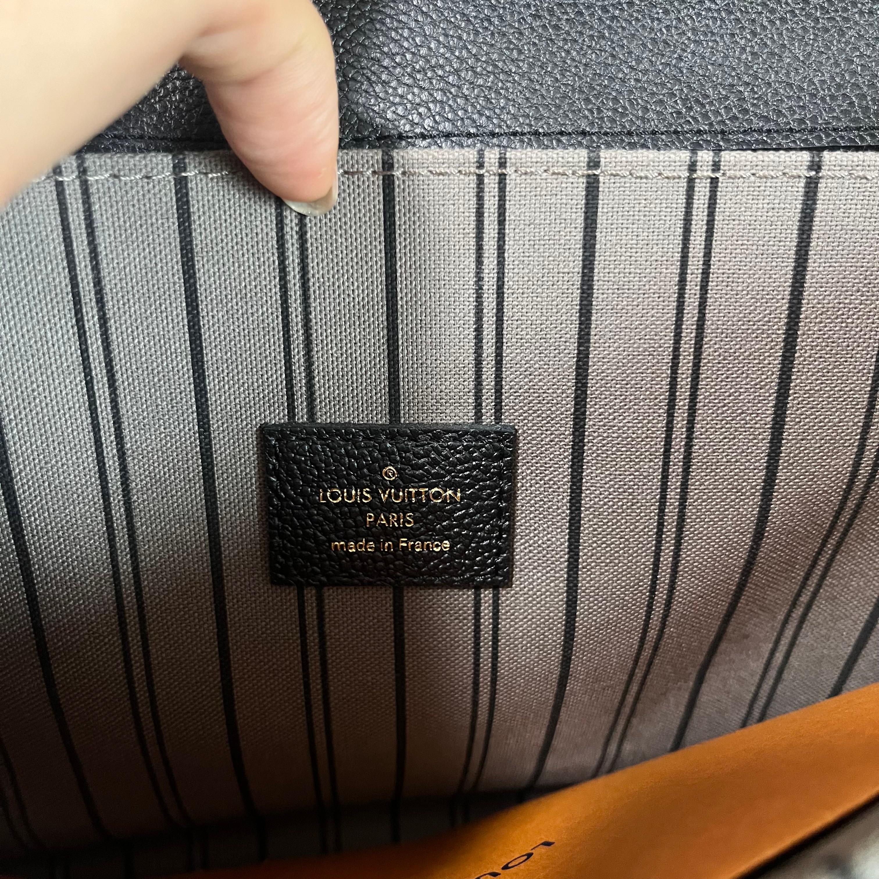 Louis Vuitton Pochette Métis Monogram Empreinte Leather Black 14