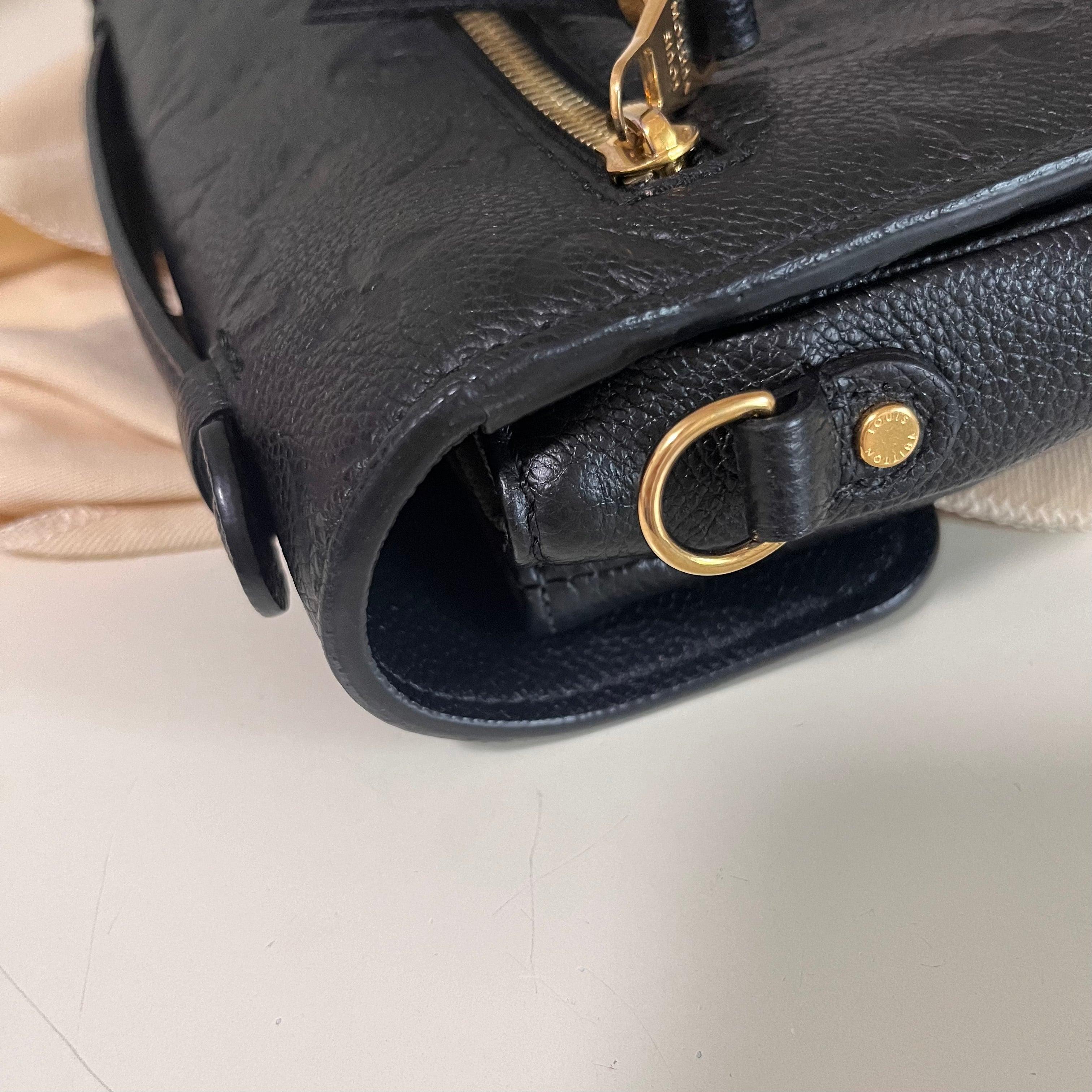 Louis Vuitton Pochette Mètis Monogram Empreinte Leather Black 15