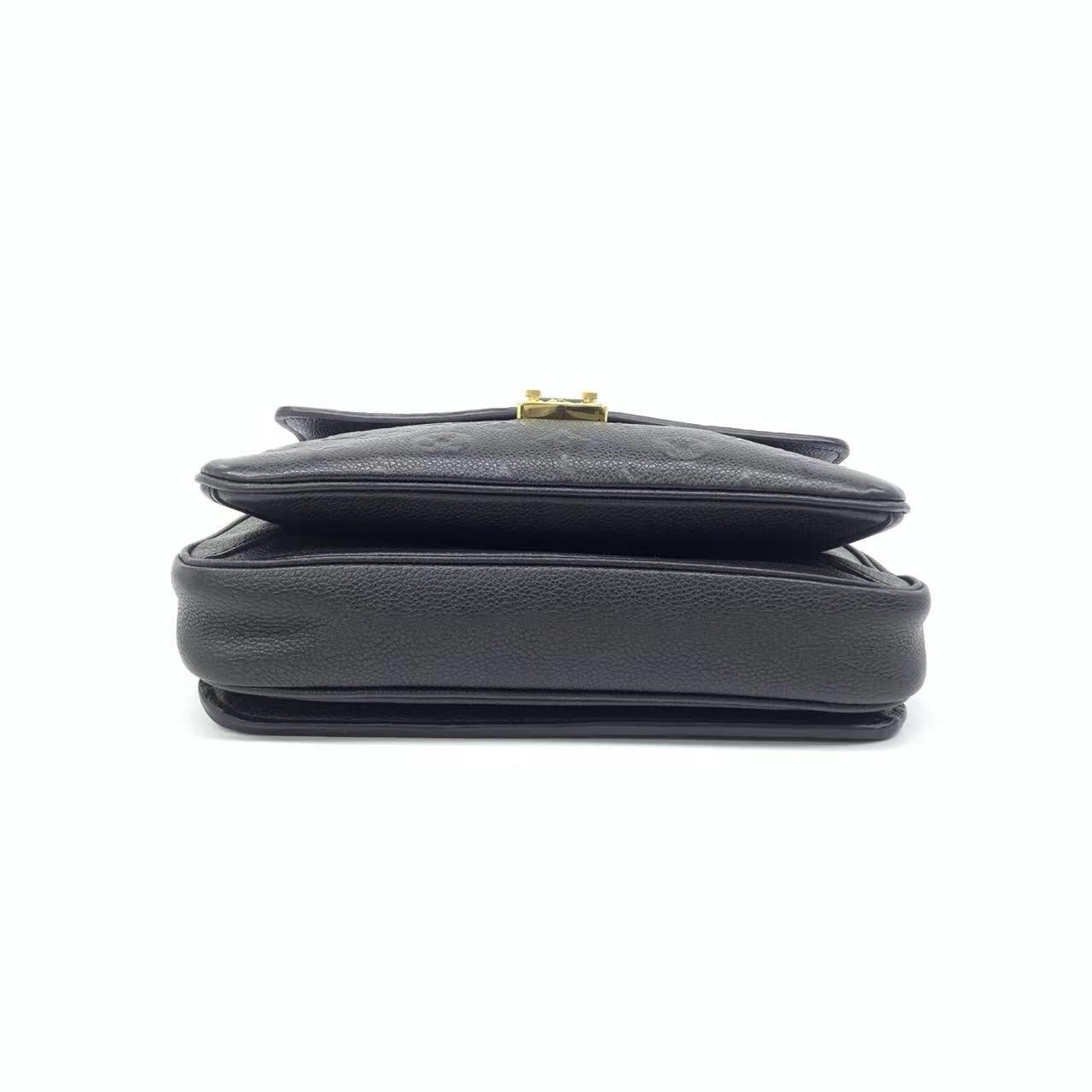 Louis Vuitton Pochette Mètis Monogram Empreinte Leather Black 1