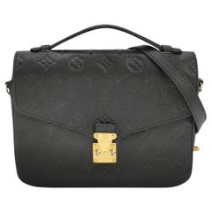 Louis Vuitton Pochette Métis Monogram Empreinte Leather Black