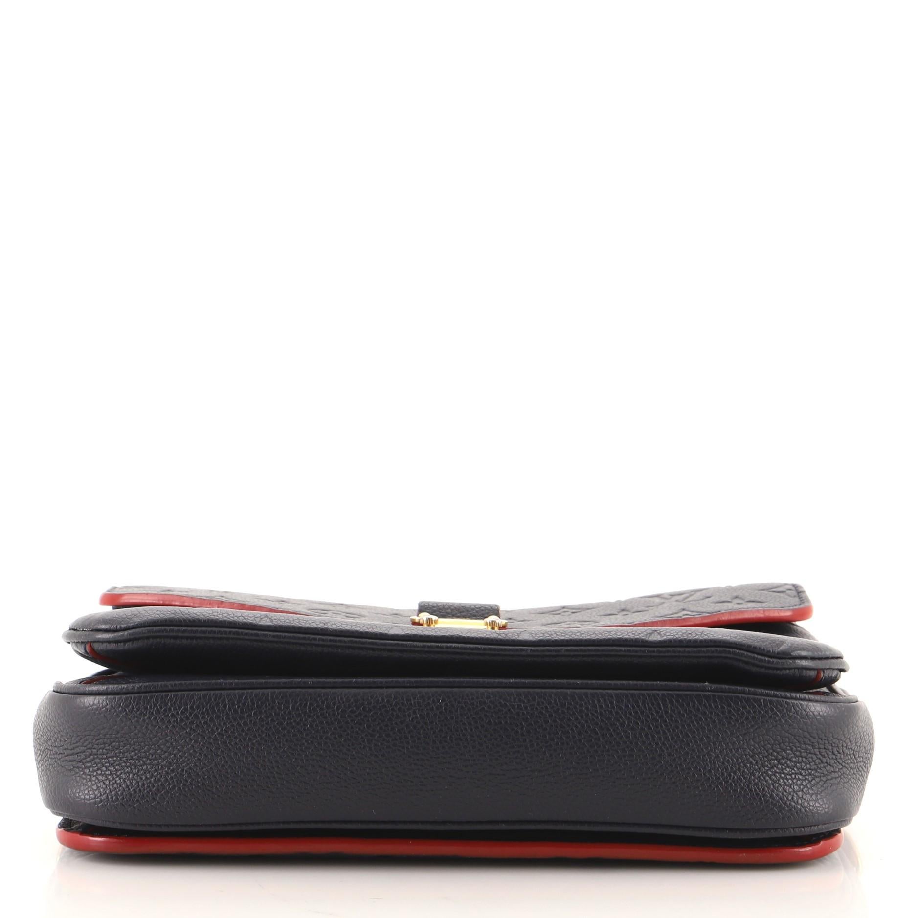 Louis Vuitton Pochette Metis Monogrammiertes Empreinte-Leder im Zustand „Gut“ in NY, NY