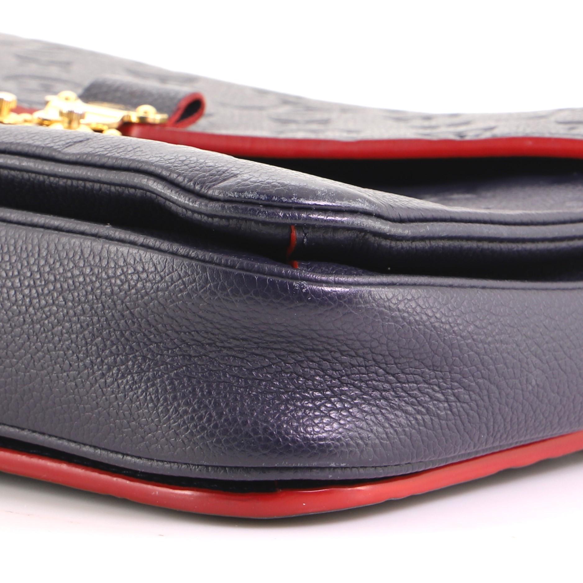 Louis Vuitton Pochette Metis Monogrammiertes Empreinte-Leder 1