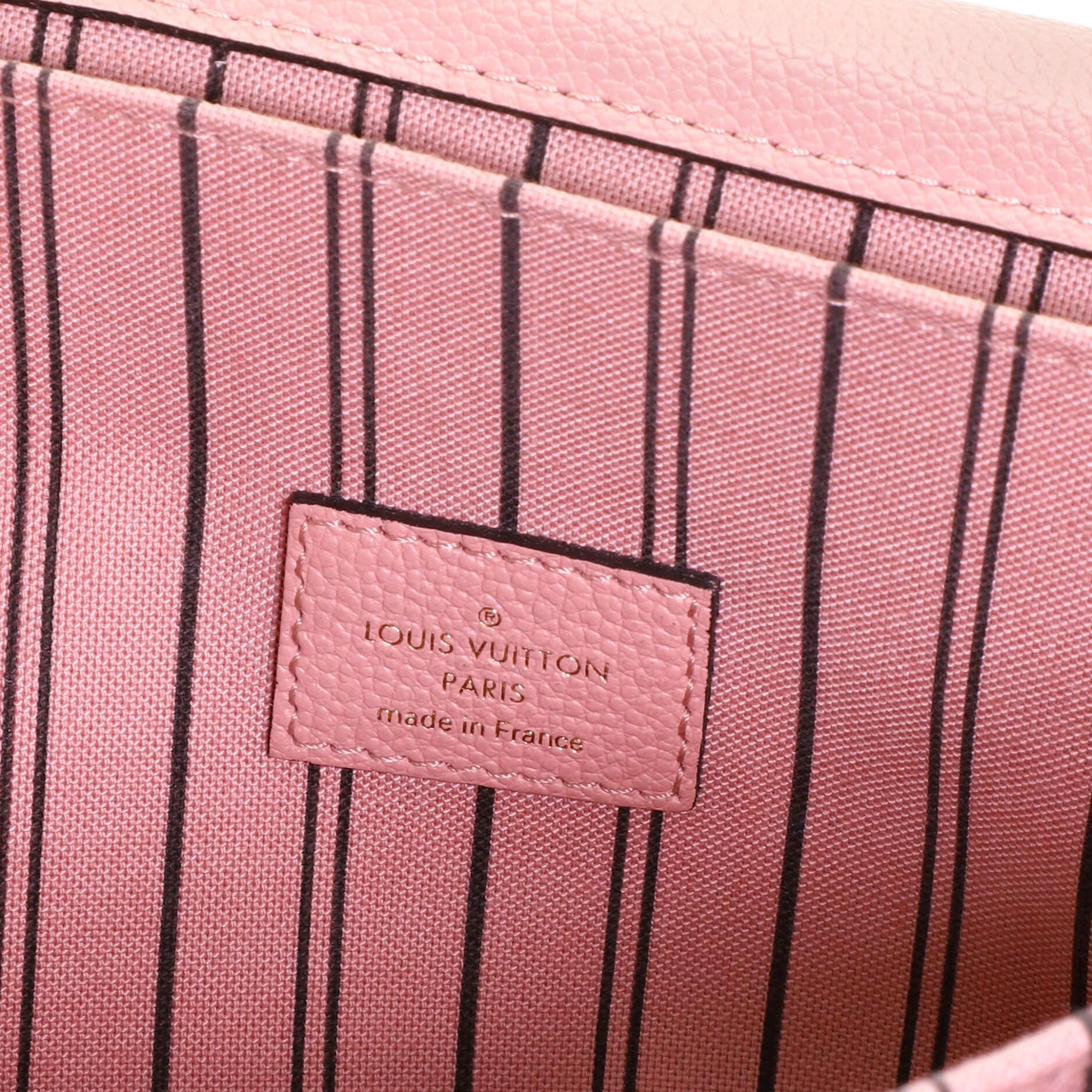 Orange Louis Vuitton Pochette Metis Monogram Empreinte Leather