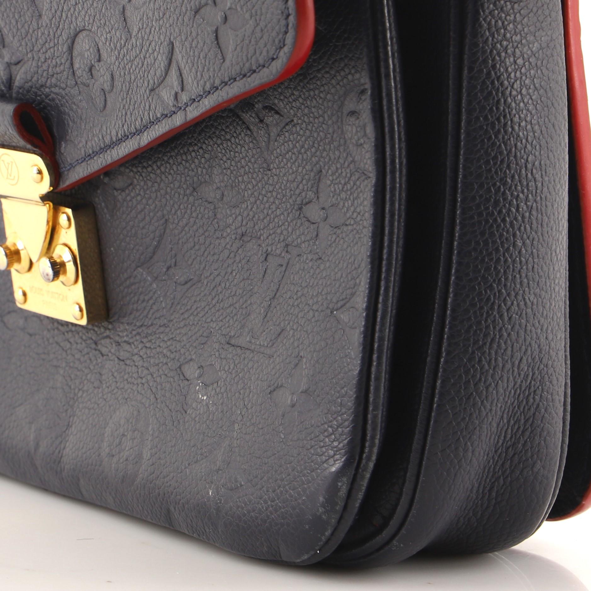 Louis Vuitton Pochette Metis Monogrammiertes Empreinte-Leder 2