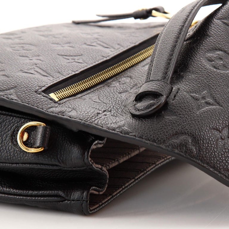 Louis Vuitton Pochette Metis Black Monogram Empreinte Leather - A