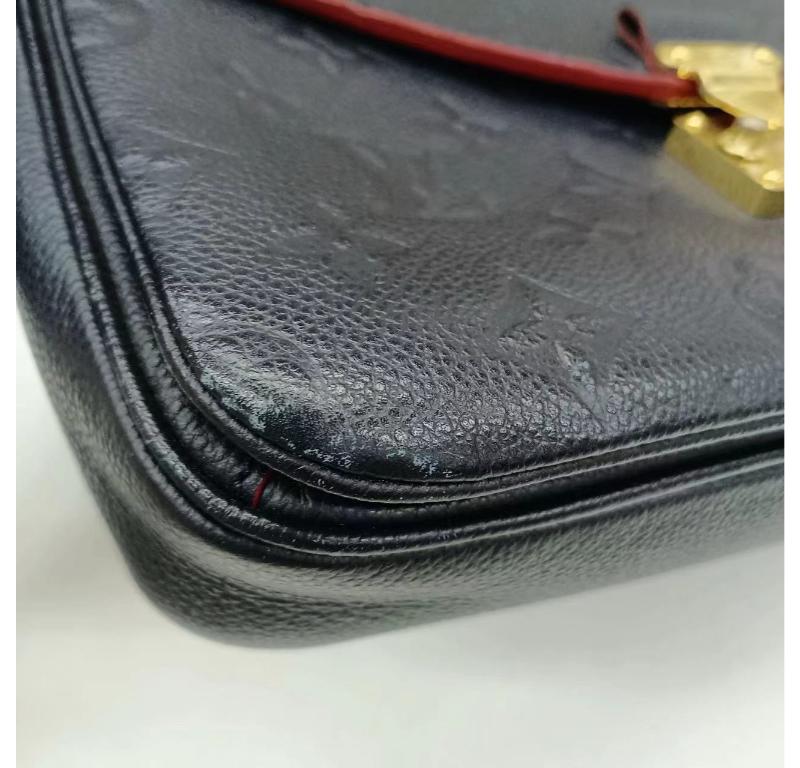 Louis Vuitton Pochette Métis Monogram Empreinte Leather Navy 6