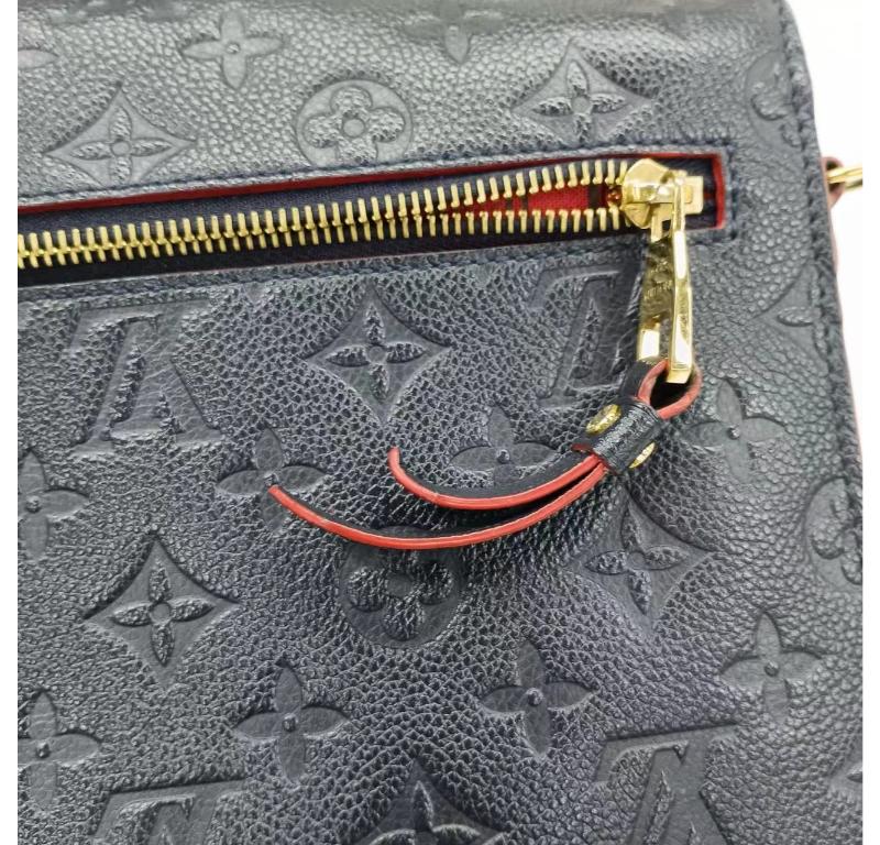 Louis Vuitton Pochette Métis Monogram Empreinte Leather Navy 9