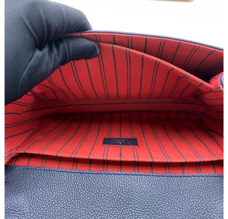 Louis Vuitton Pochette Métis Monogram Empreinte Leather Navy 2