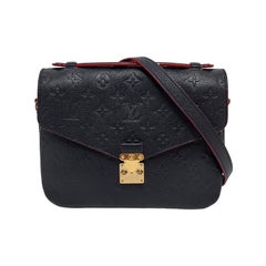 Louis Vuitton Pochette Métis Monogram Empreinte Leather Navy