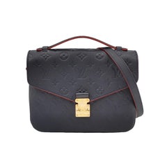 Louis Vuitton Pochette Metis Monogram Empreinte Leather Navy Louis Vuitton Pochette Metis Monogram Empreinte Leather Navy