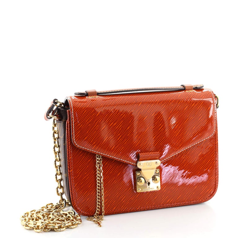 Louis Vuitton Red Monogram Leather Empreinte Pochette Metis Crossbody Bag 41lk78