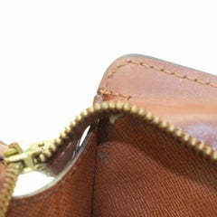 Louis Vuitton Pochette Monogram Homme 869466 Brown Coated Canvas Clutch