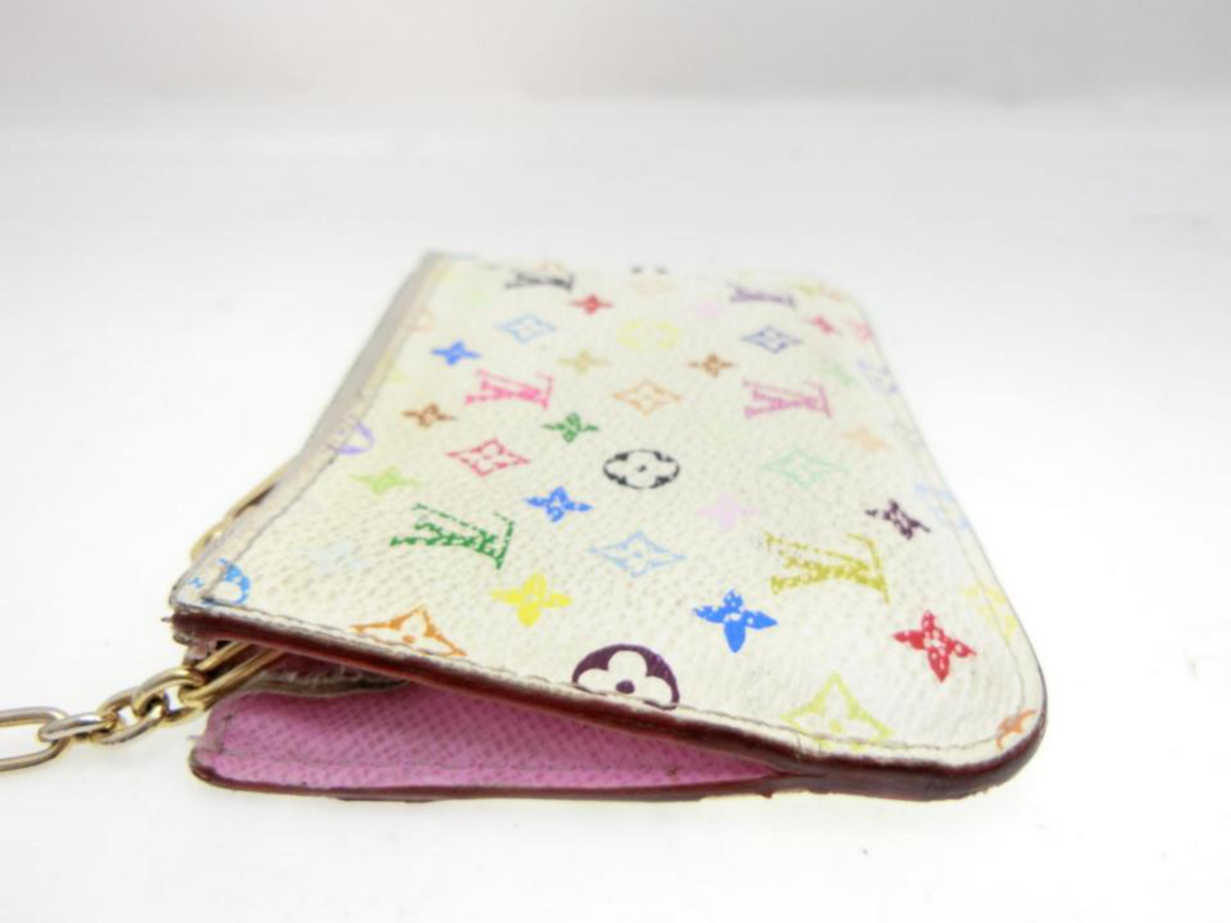 Louis Vuitton Pochette Monogram Multicolore Cles Nm Keys 232028 Cosmetic Bag 5