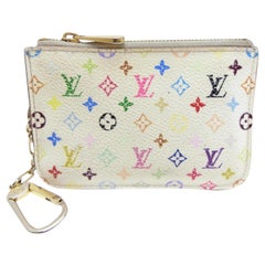 Louis Vuitton Pochette Monogram Multicolore Cles Nm Keys 232028 Cosmetic Bag