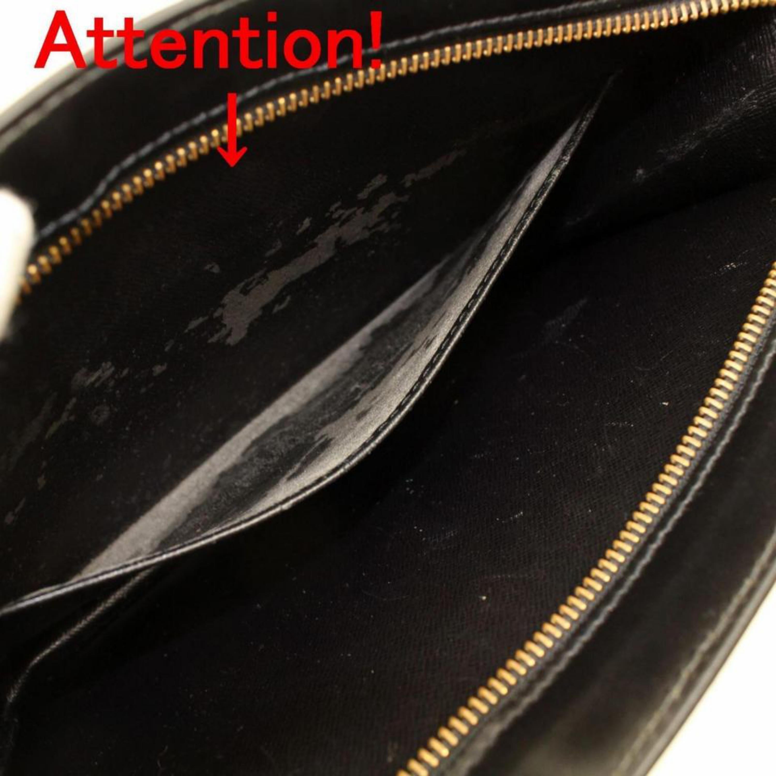 Louis Vuitton Pochette Noir Epi Homme 865790 Black Leather Clutch For Sale 2