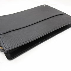 Louis Vuitton Pochette Noir Homme 867832 Black Leather Clutch