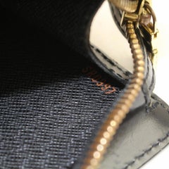 Louis Vuitton Pochette Noir Homme 868784 Black Leather Clutch