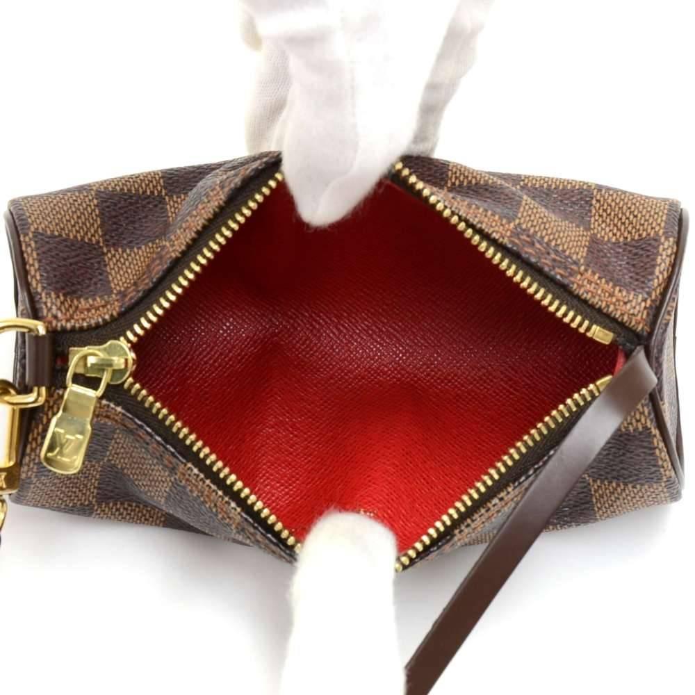 Louis Vuitton Pochette Papillon Ebene Damier Canvas Pouch 3