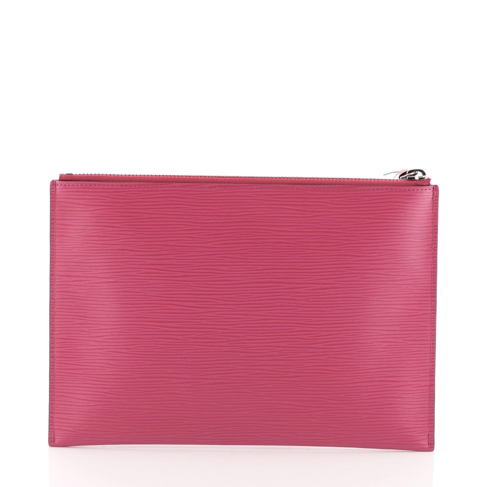 Pink Louis Vuitton Pochette Pratt Epi Leather