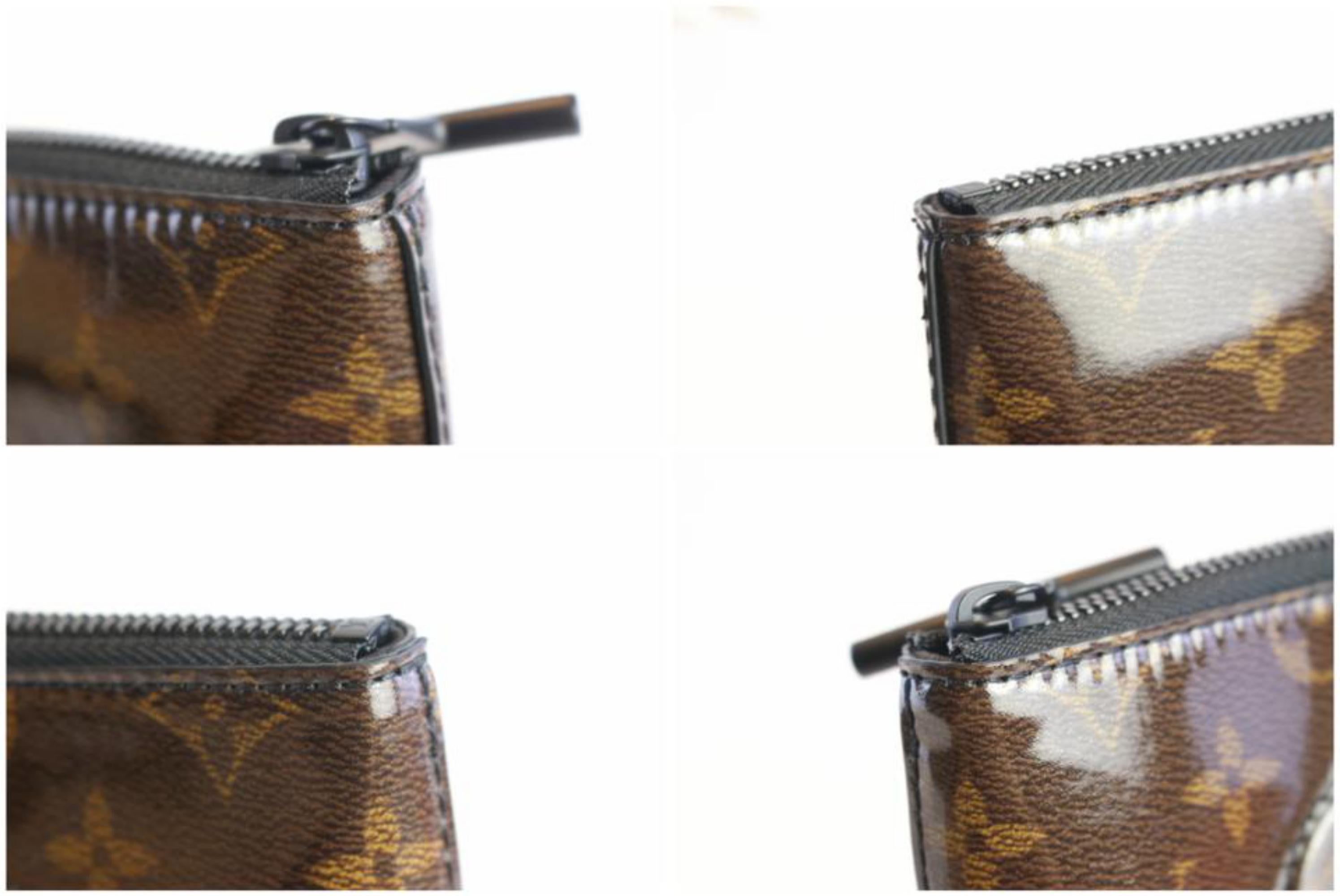Louis Vuitton Pochette (Runway) Monogram Glaze Cosmos 1lz0828 Brown clutch For Sale 7
