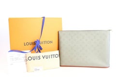 Louis Vuitton Pochette (Runway) Monogram Titanium Cosmos 2lz0828 Grey clutch