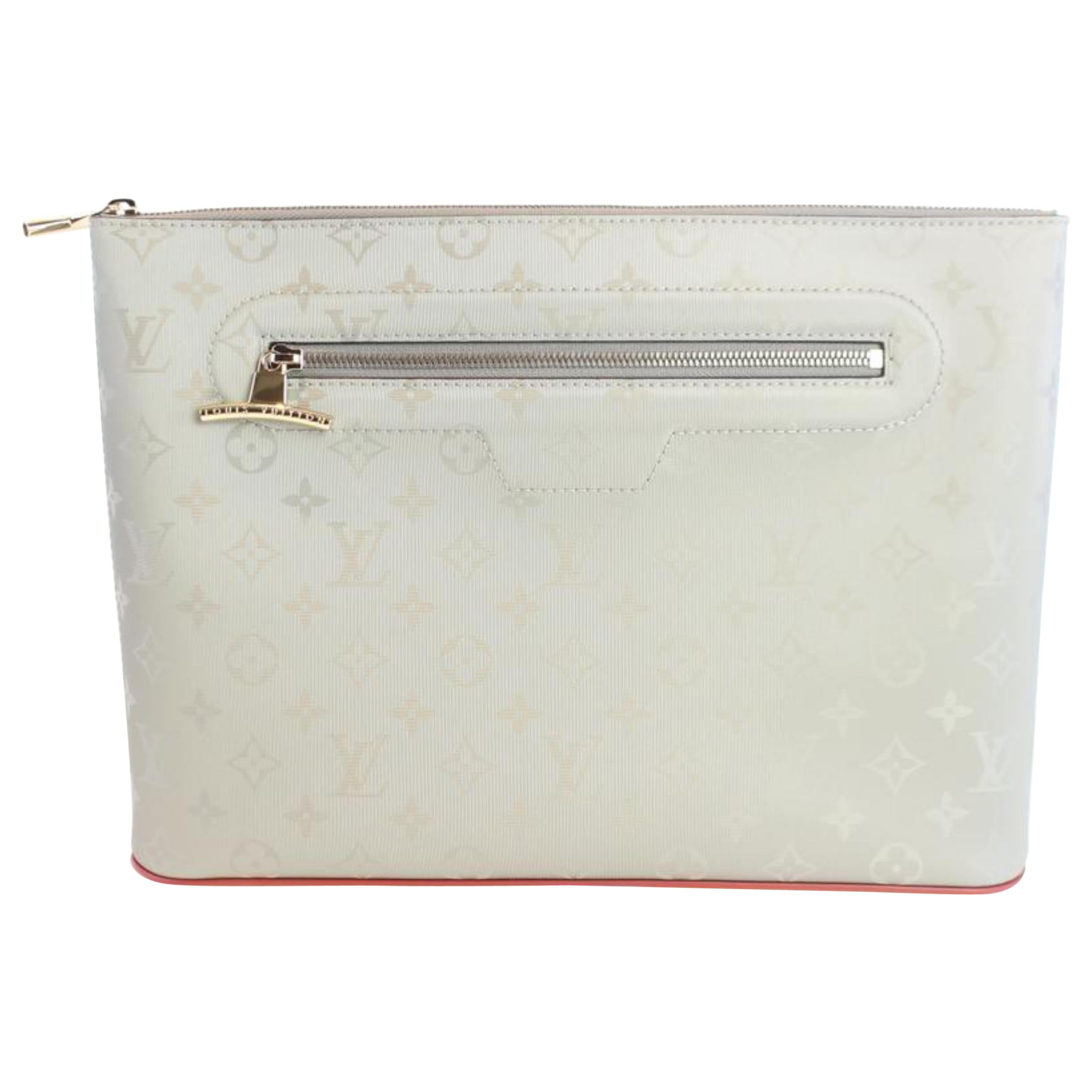 Louis Vuitton Clutch Box Monogram Titanium Silver in Titanium