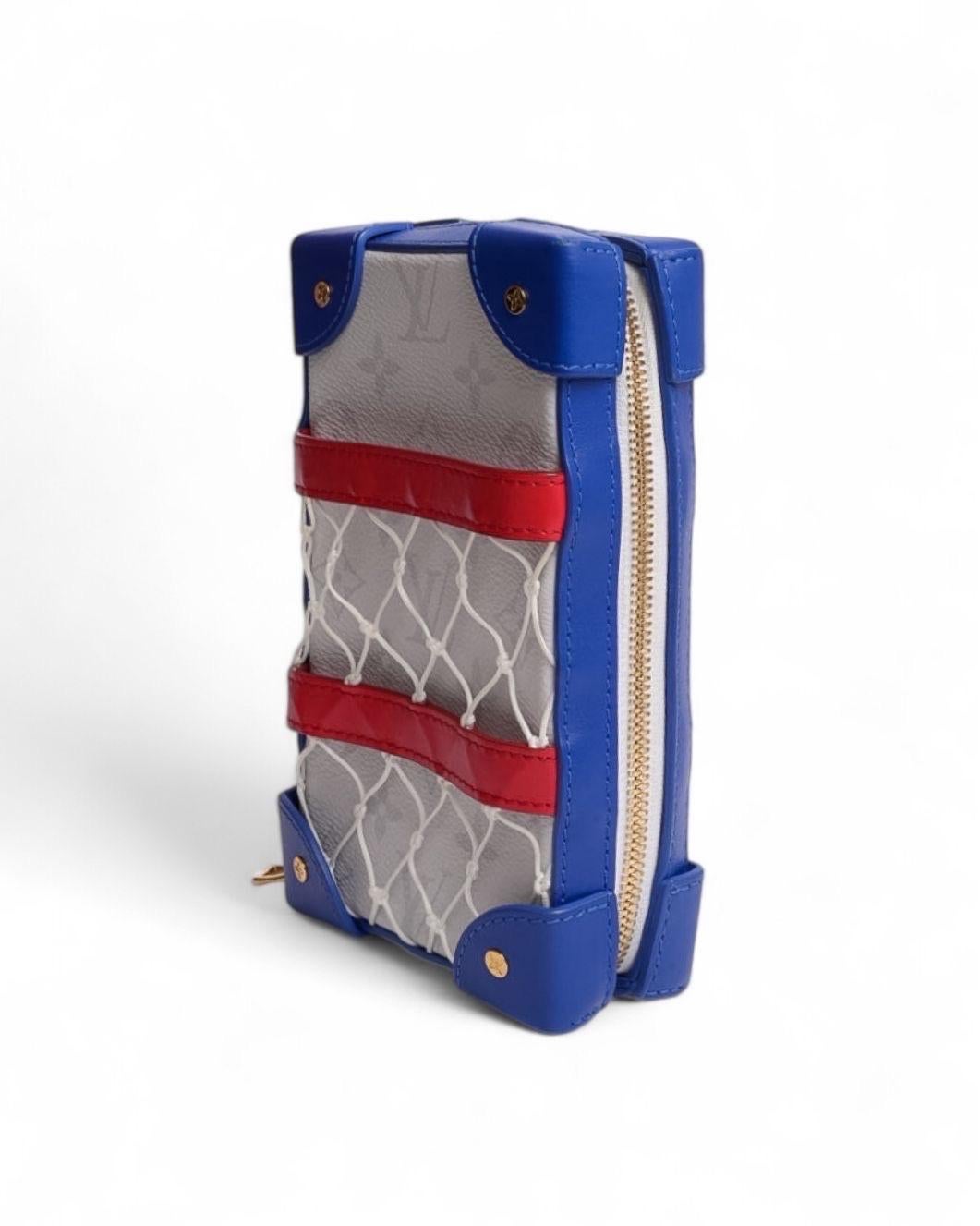 Gray Louis Vuitton Pochette Trunk Soft Tricolor X NBA For Sale