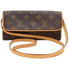 Louis Vuitton Pochette Twin PM Monogram Canvas Shoulder Bag