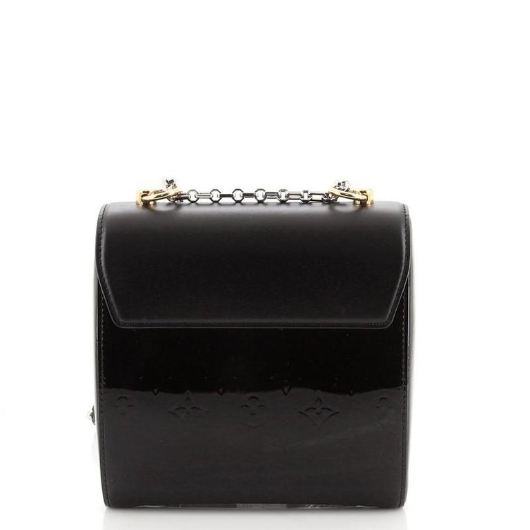 Louis Vuitton Pochette Twist Handbag Leather with Monogram Vernis