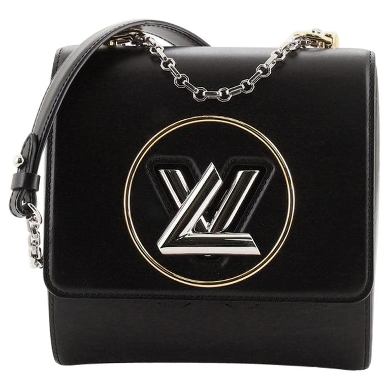 Louis Vuitton Pochette Twist Handbag Leather with Monogram Vernis