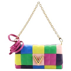 Louis Vuitton Pochette Twist Handbag Multicolor Patchwork Lambskin East West