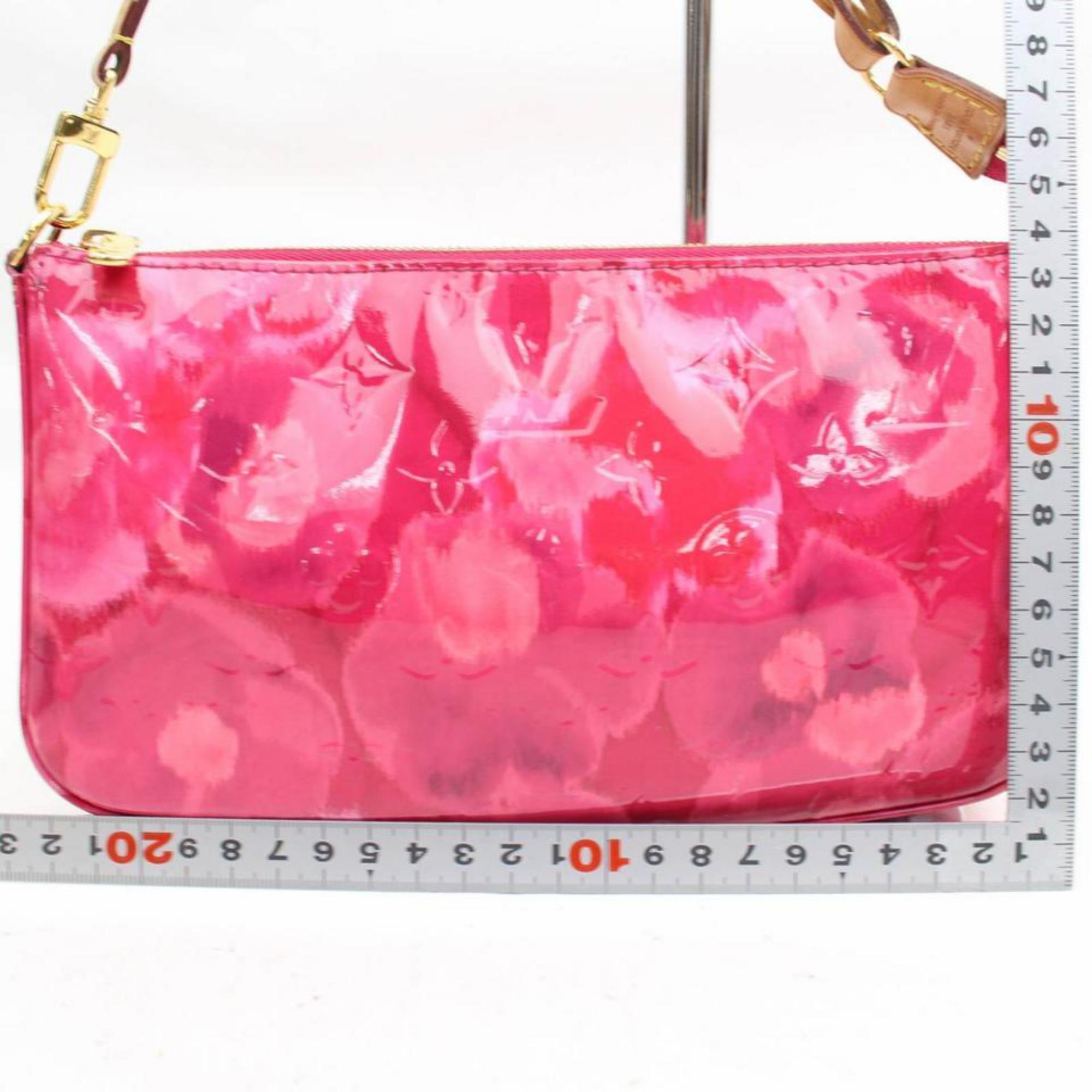 Louis Vuitton Pochette Vernis Ikat Nm Rose Velours 868290 Shoulder Bag For Sale 1