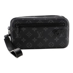 Louis Vuitton Pochette Volga Monogram Eclipse Canvas