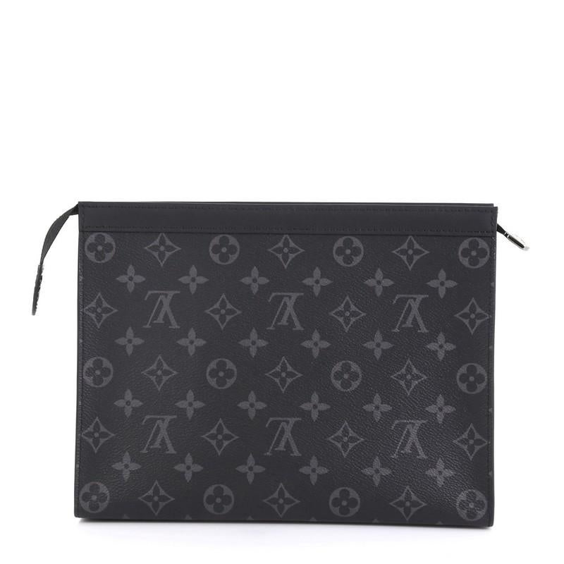 Black Louis Vuitton Pochette Voyage Monogram Eclipse Canvas MM