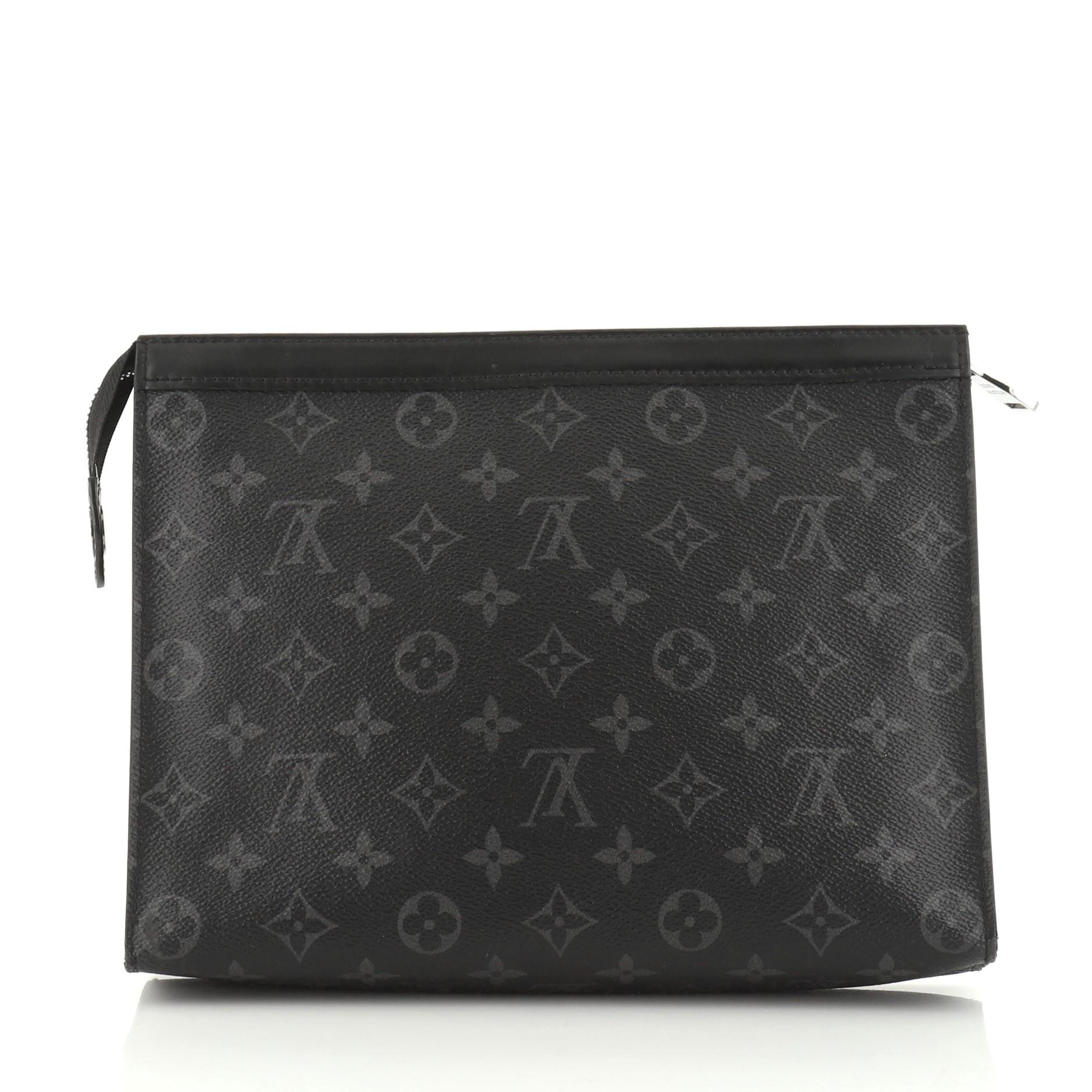 Black Louis Vuitton Pochette Voyage Monogram Eclipse Canvas MM