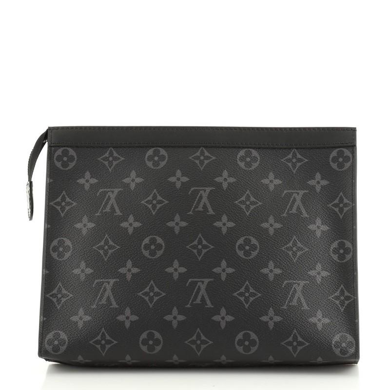 Black Louis Vuitton Pochette Voyage Monogram Eclipse Canvas MM