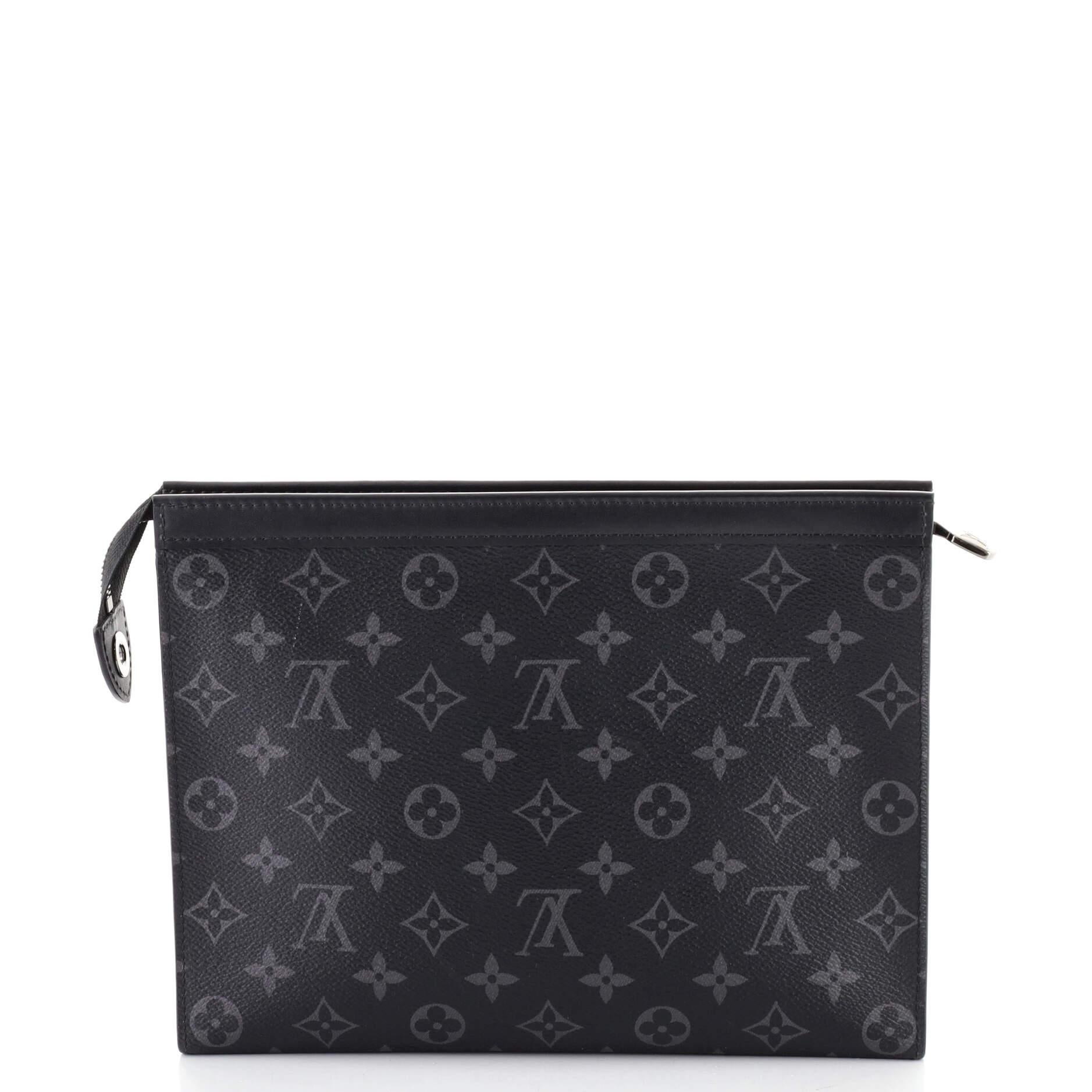 Black Louis Vuitton Pochette Voyage Monogram Eclipse Canvas MM