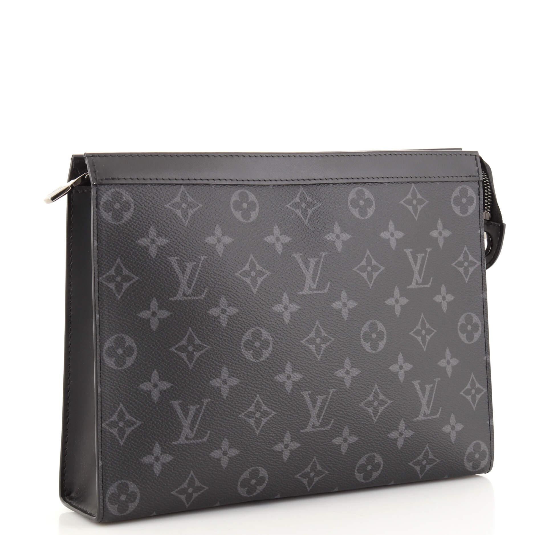 Black Louis Vuitton Pochette Voyage Monogram Eclipse Canvas MM