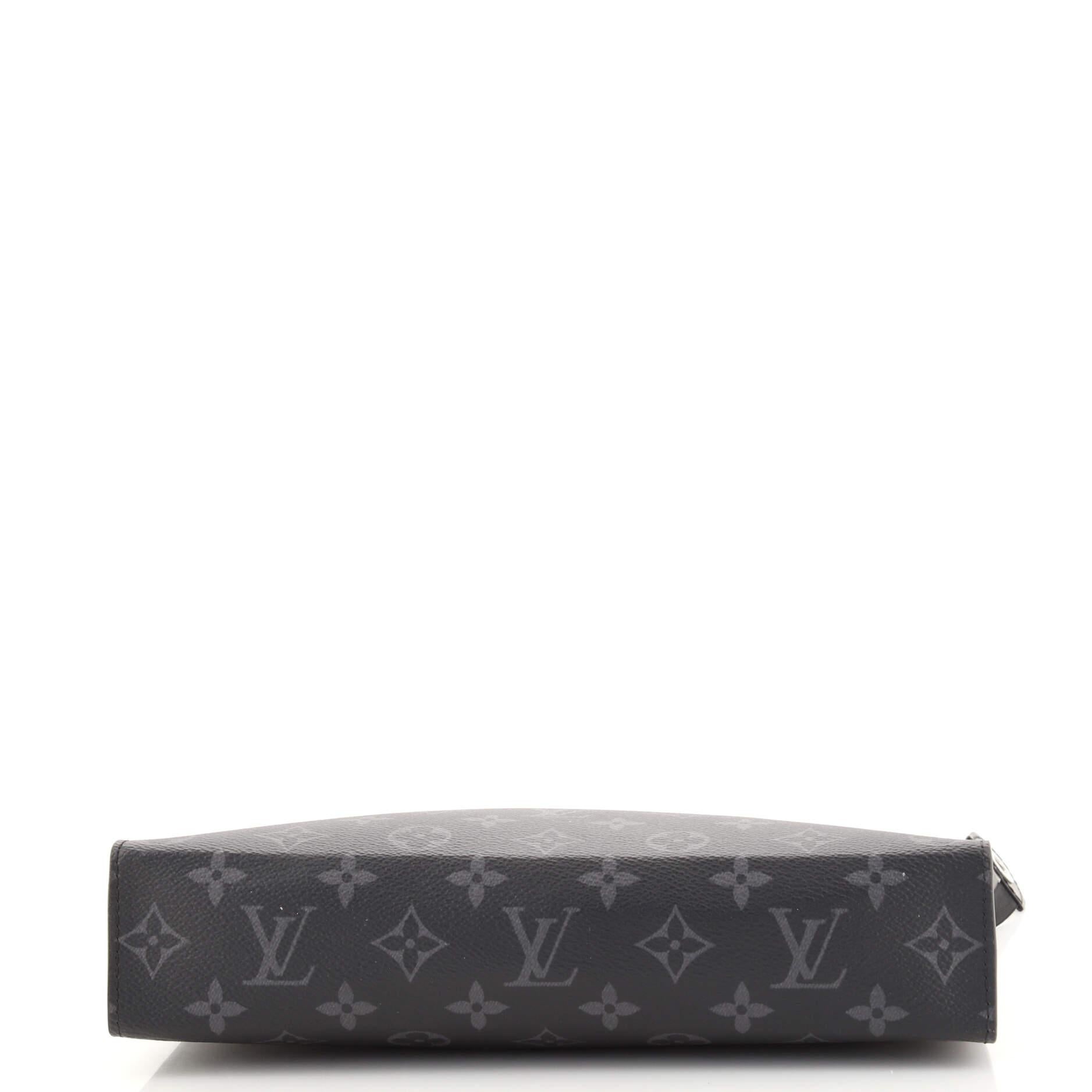 Women's or Men's Louis Vuitton Pochette Voyage Monogram Eclipse Canvas MM