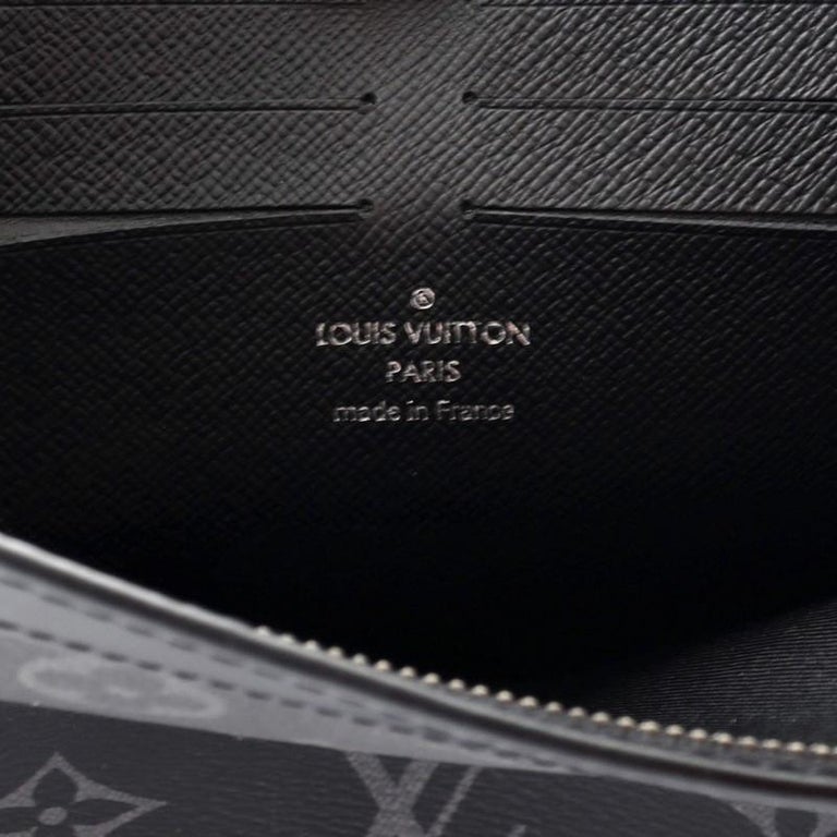 Louis Vuitton Grey/Black Monogram Canvas Eclipse Voyage Pochette